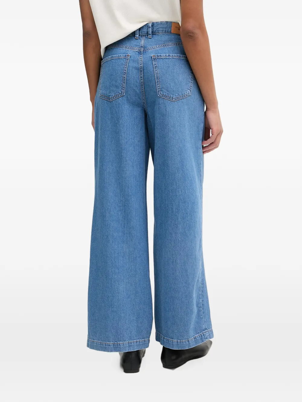 Marc O'Polo Jeans met wijde pijpen Blauw