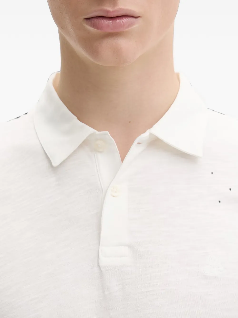 Marc O'Polo Poloshirt met textuur Wit