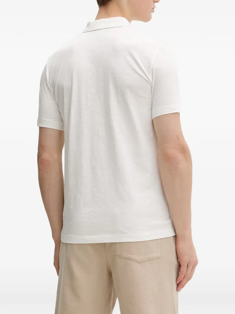 Marc O'Polo Poloshirt met textuur Wit