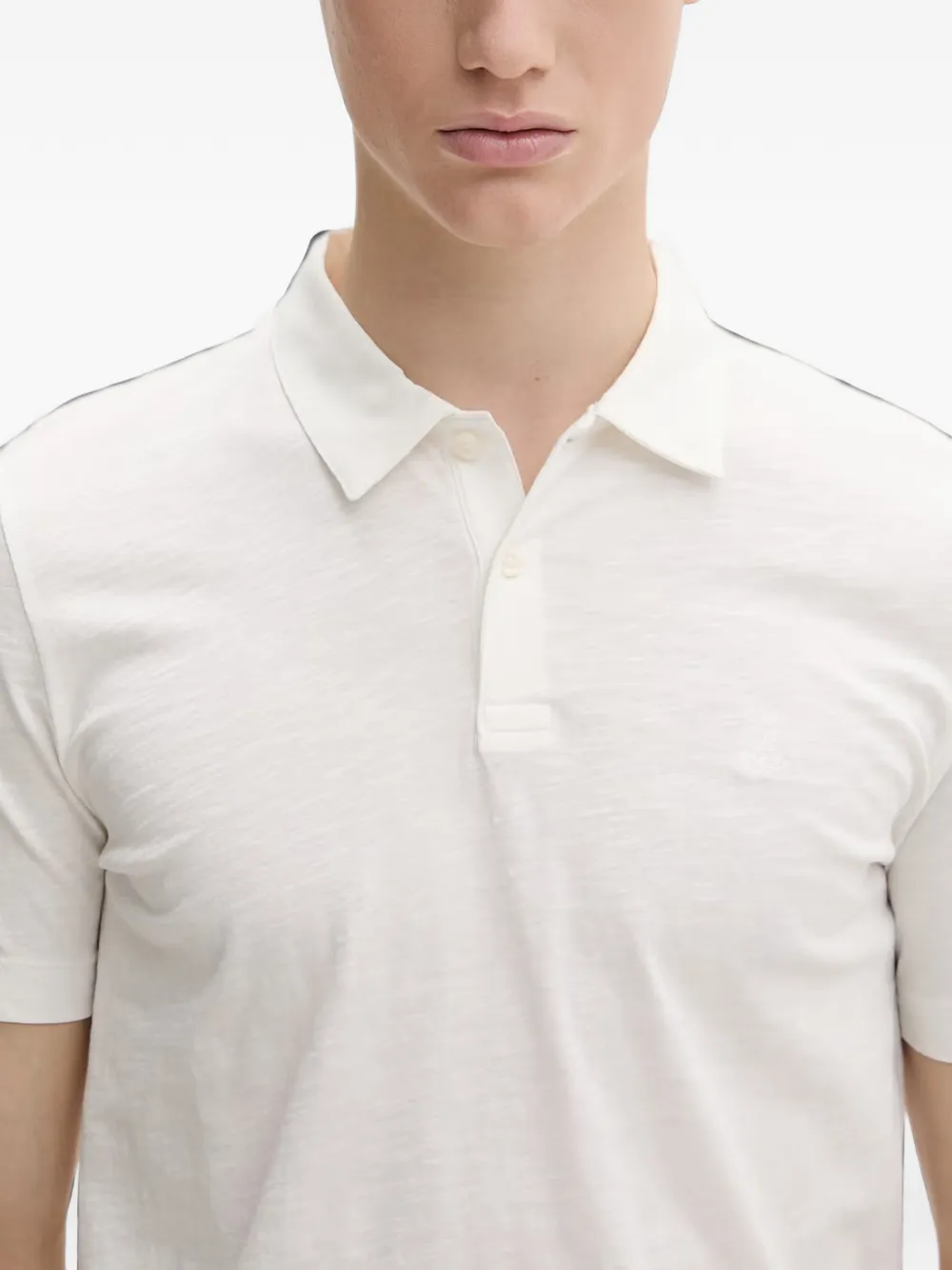Marc O'Polo Poloshirt met textuur Wit