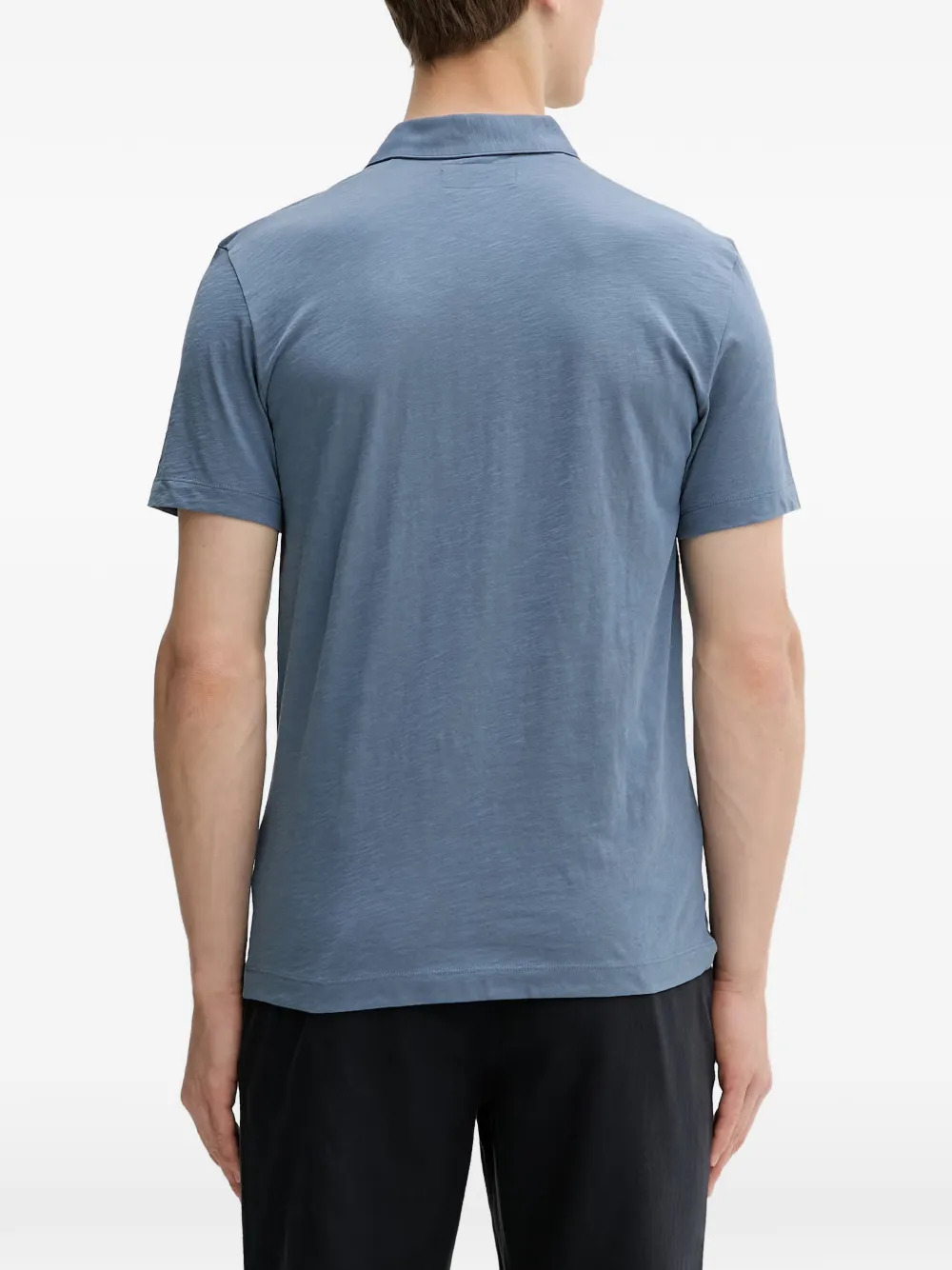 Marc O'Polo Poloshirt met geborduurd logo en textuur Blauw