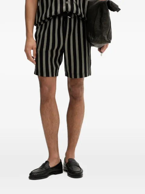 Marc O'Polo vertical-stripe waffle-knit shorts