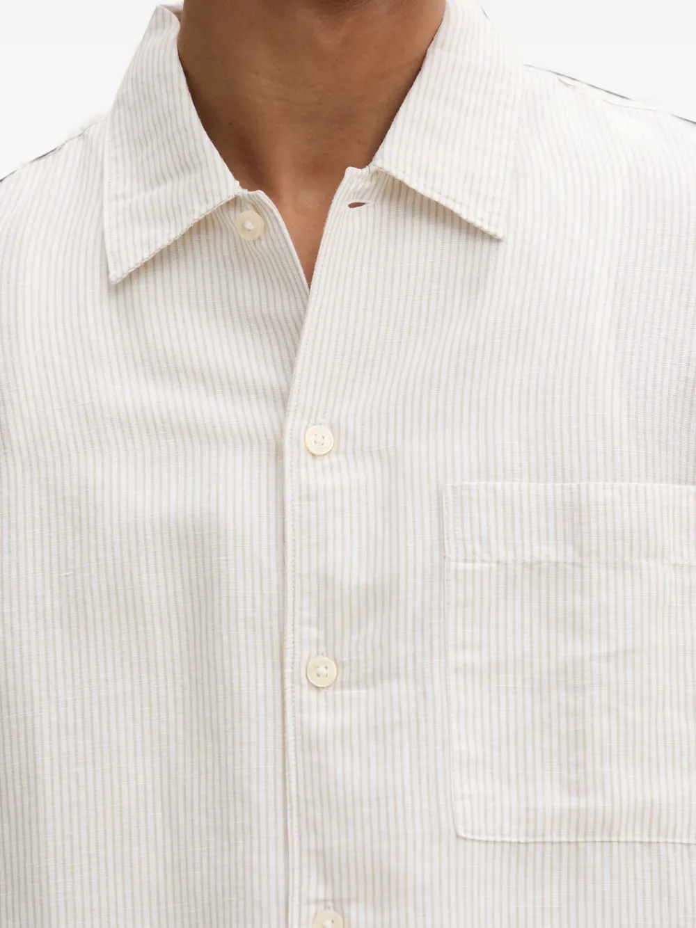 Marc O'Polo Gestreept overhemd Beige