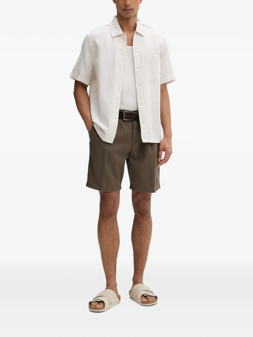 Marc O'Polo Gestreept overhemd Beige