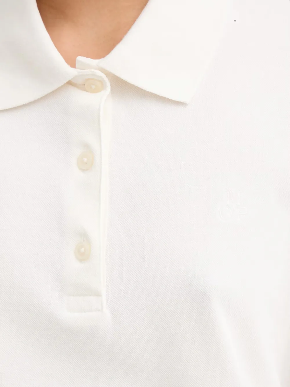 Marc O'Polo short-sleeved polo shirt Wit