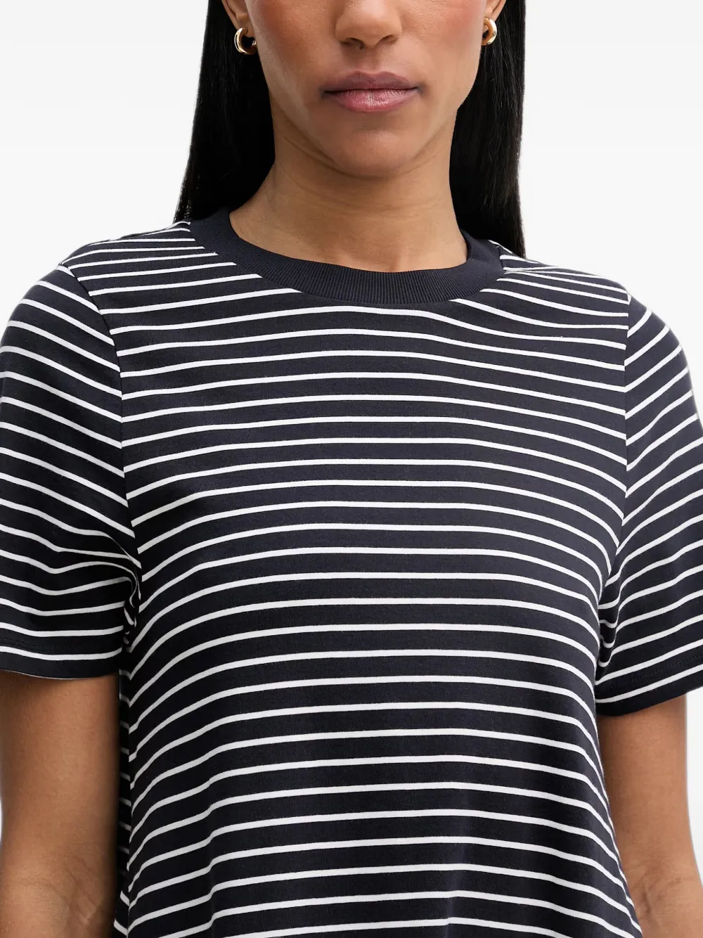 Marc O'Polo Gestreepte mini-jurk Zwart