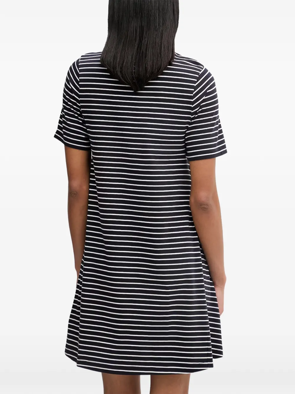 Marc O'Polo Gestreepte mini-jurk Zwart