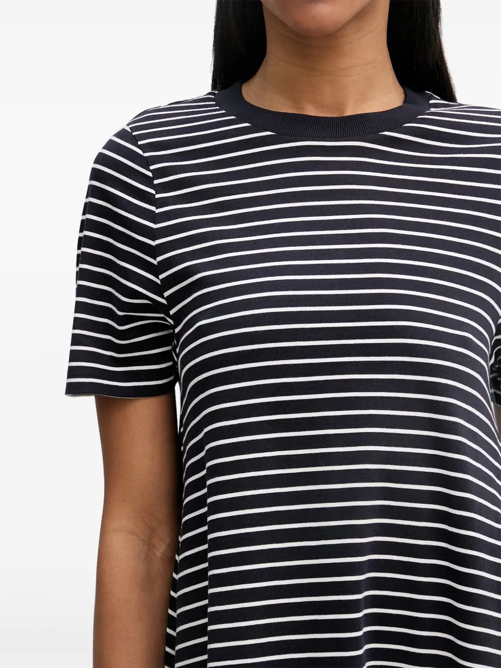 Marc O'Polo Gestreepte mini-jurk Zwart