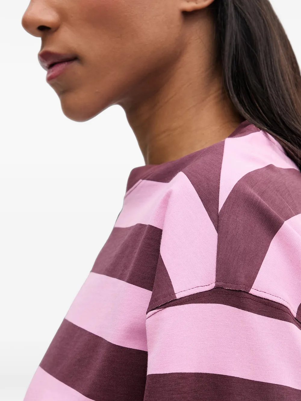 Marc O'Polo striped long-sleeve T-shirt Roze
