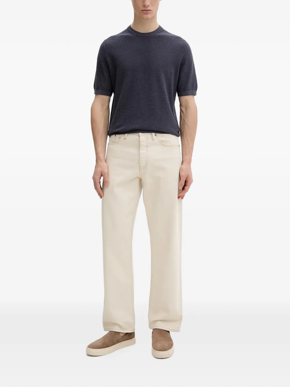 Marc O'Polo crew-neck T-shirt Blauw