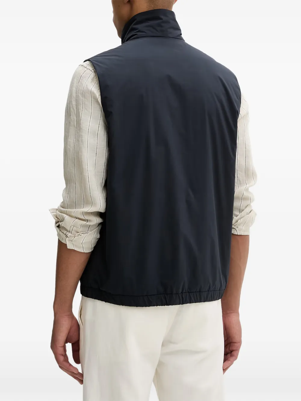 Marc O'Polo Bodywarmer met logopatch Blauw