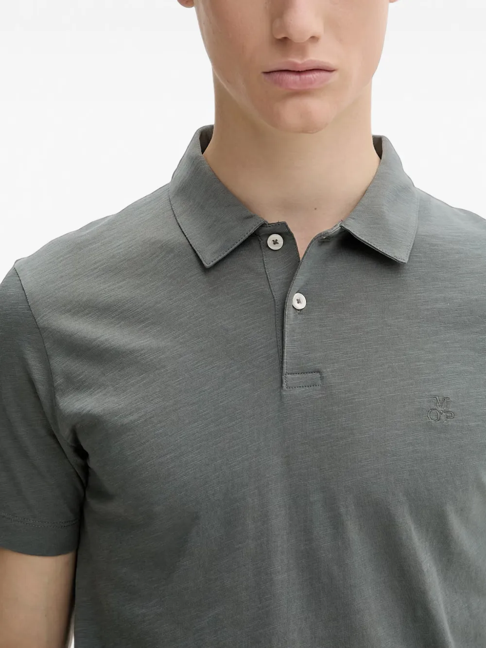 Marc O'Polo Poloshirt met logo Grijs