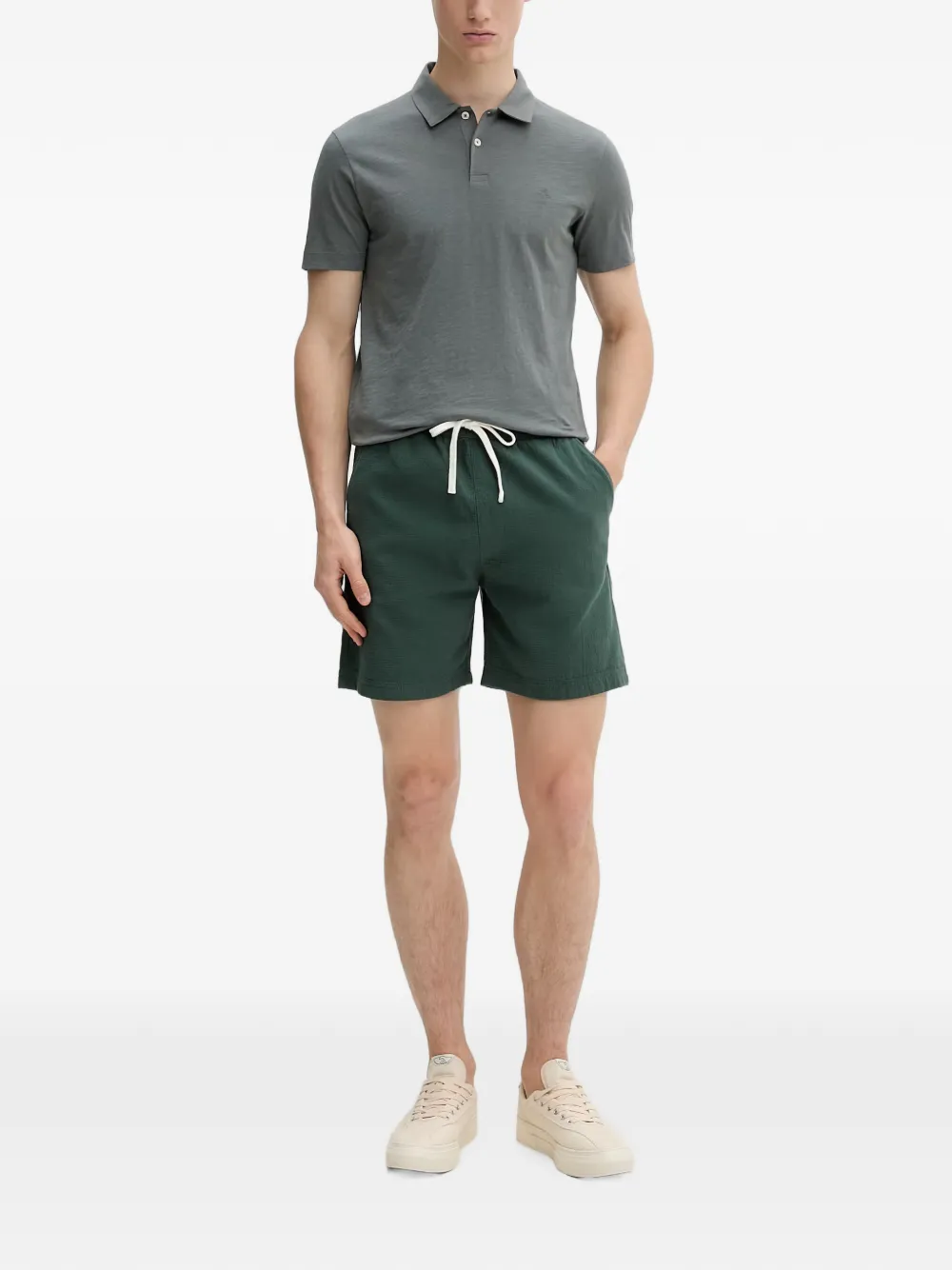 Marc O'Polo Poloshirt met logo Grijs