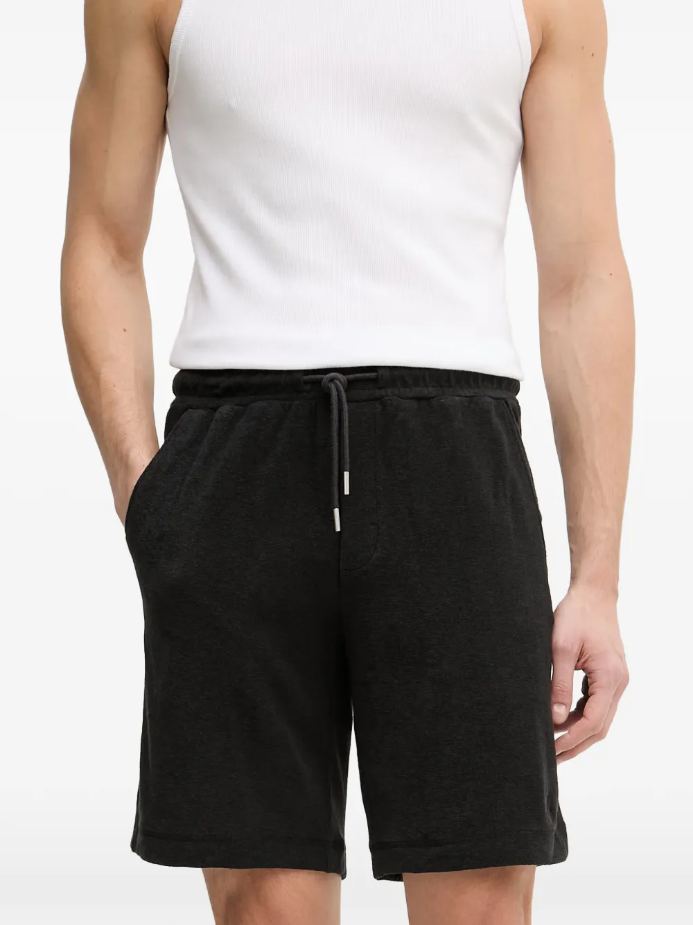 Marc O'Polo Shorts met trekkoord Zwart