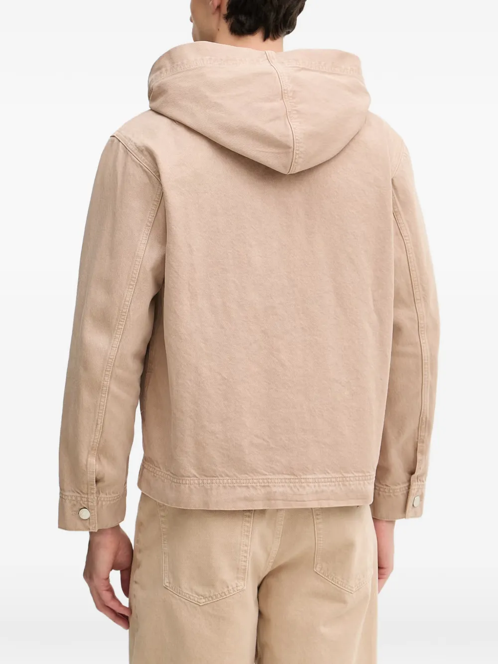 Marc O'Polo hooded denim jacket Beige