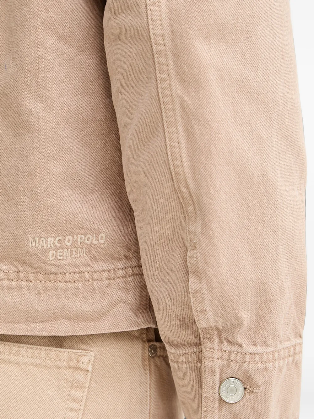 Marc O'Polo hooded denim jacket Beige