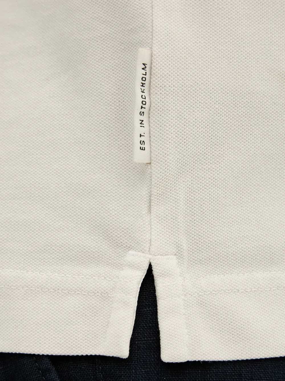 Marc O'Polo Poloshirt met V-hals en korte mouwen Wit