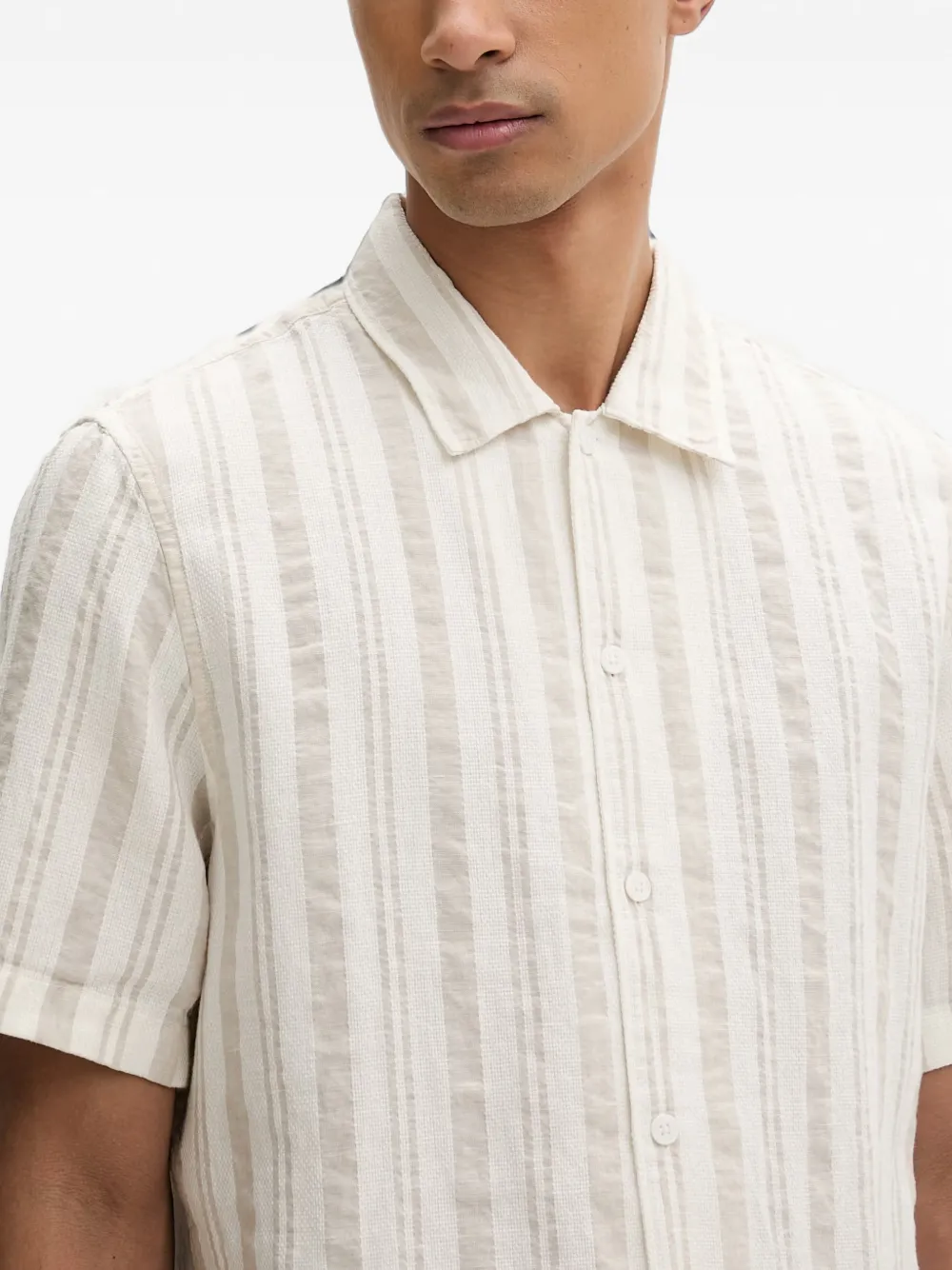 Marc O'Polo Gestreept overhemd Beige