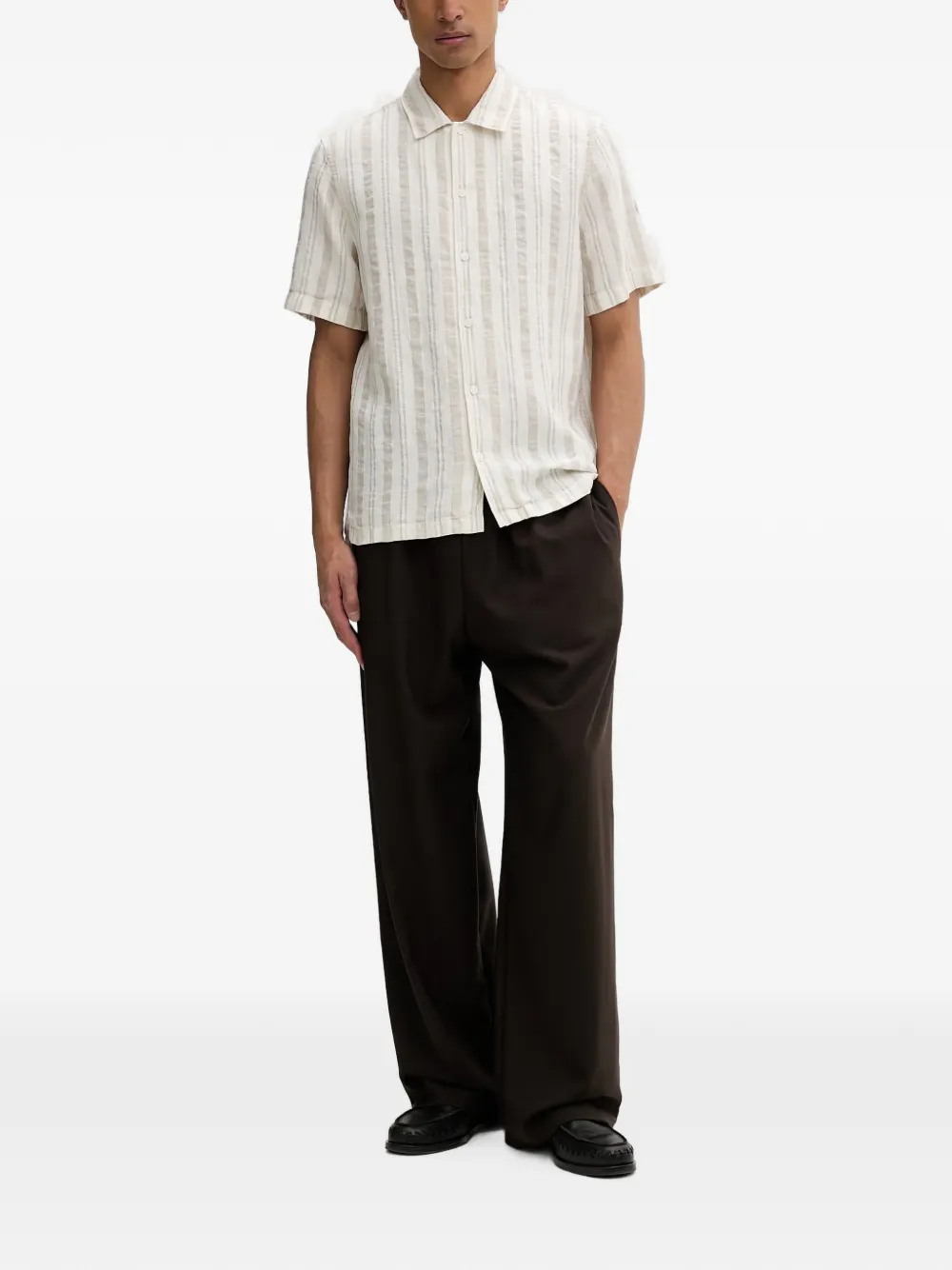 Marc O'Polo Gestreept overhemd Beige