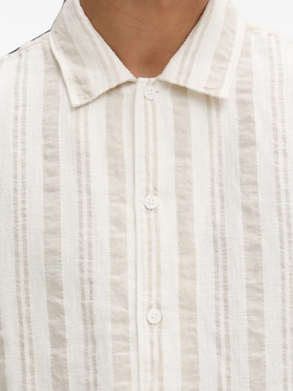 Marc O'Polo Gestreept overhemd Beige