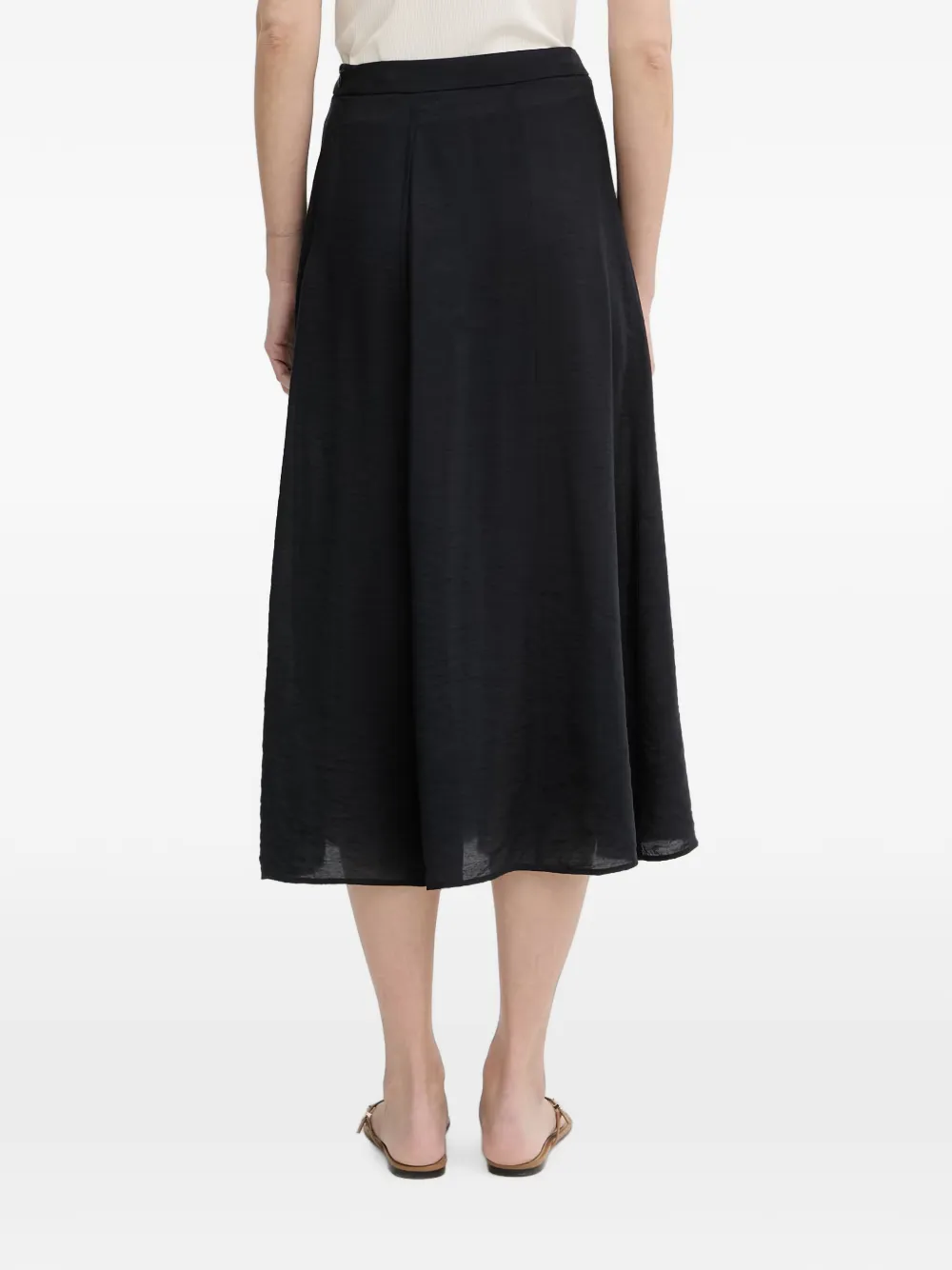 Marc O'Polo Midi-rok met afwerking Zwart