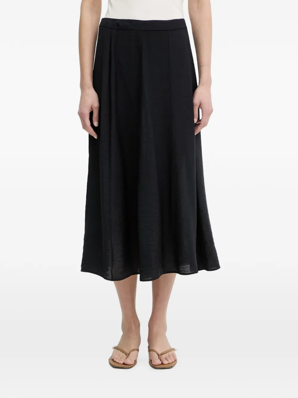 Marc O'Polo seam-detail midi skirt - Nero