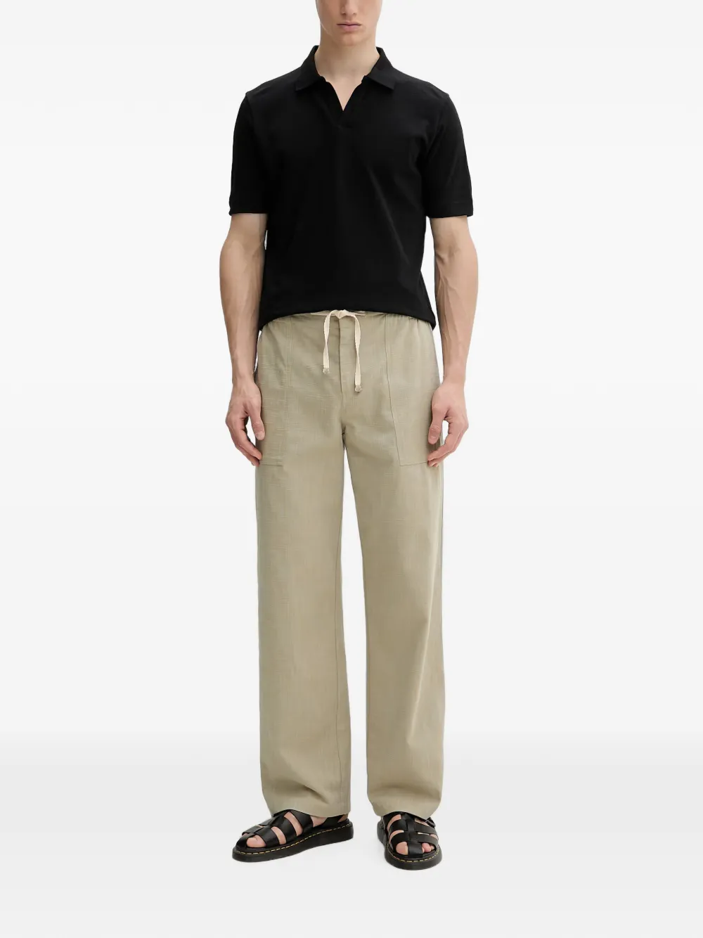 Marc O'Polo Poloshirt met korte mouwen Zwart