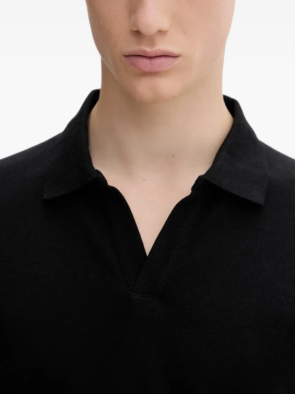 Marc O'Polo Poloshirt met korte mouwen Zwart