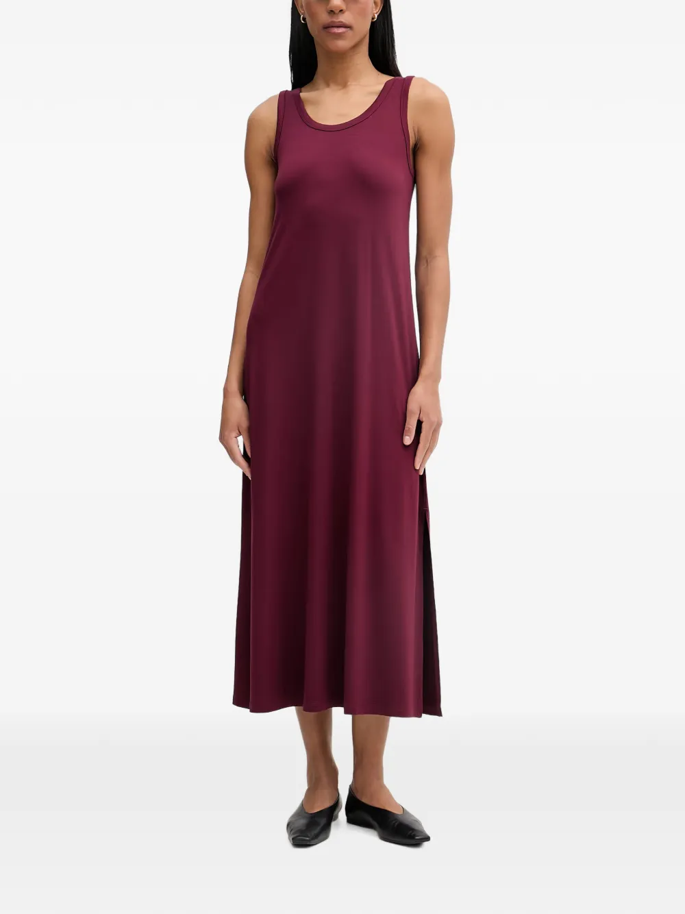 Marc O'Polo Kleid mit U-Ausschnitt - Rot