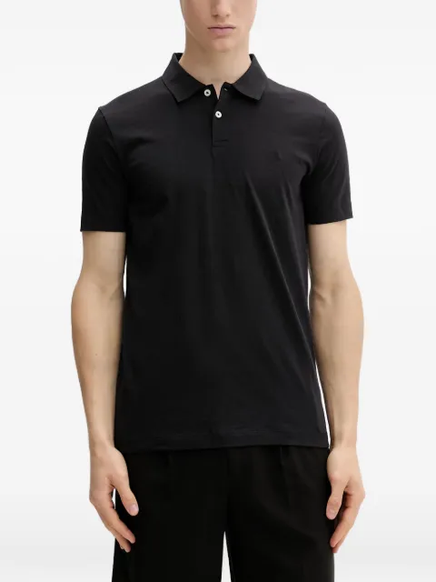 Marc O'Polo logo-embroidered slub-texture polo shirt
