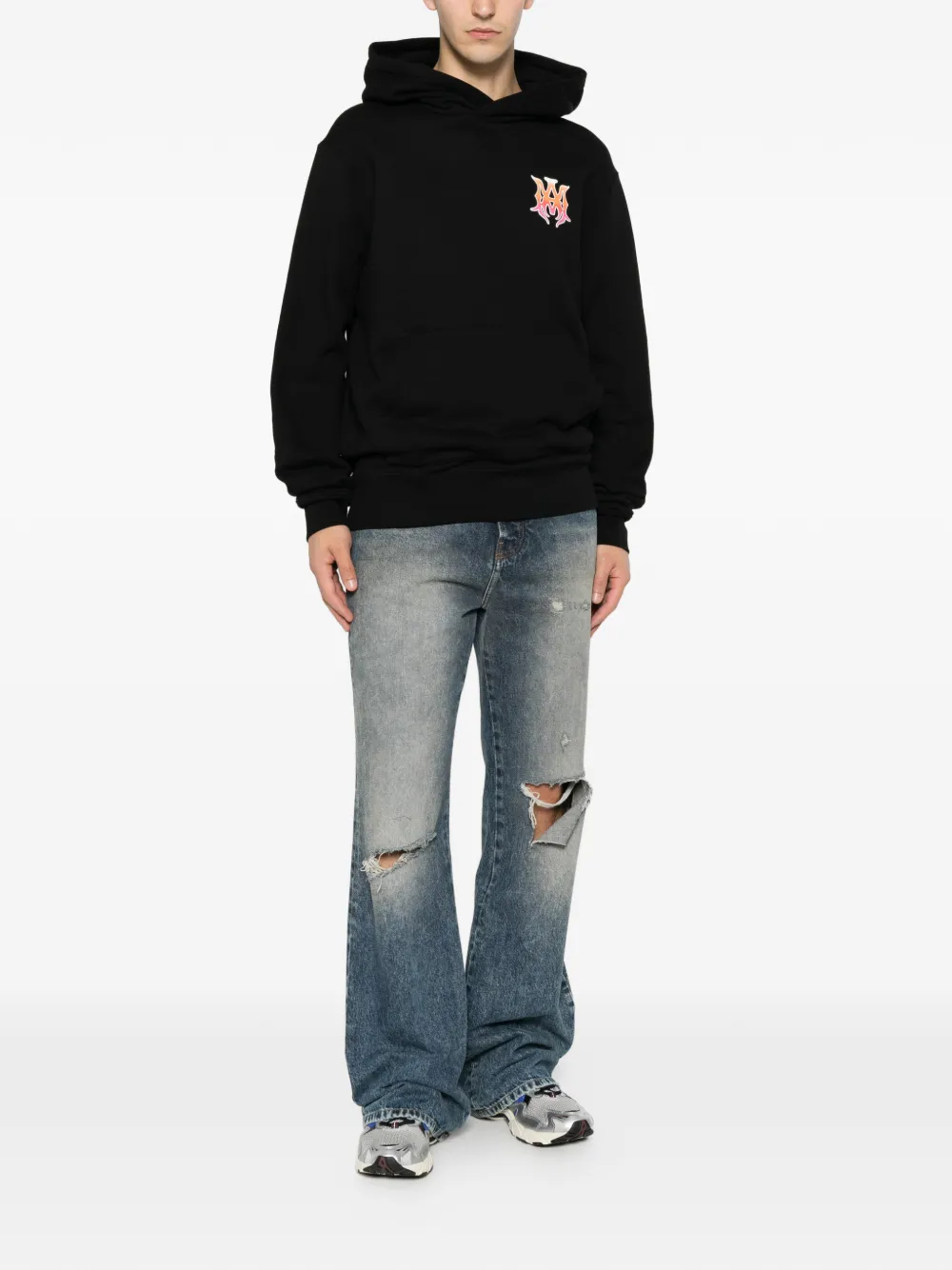 AMIRI Hoodie met print Zwart