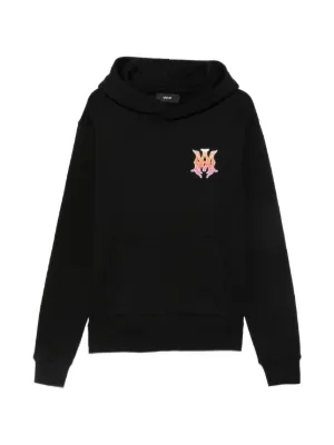 AMIRI ブラック グラフィックパーカー AMIRI ロゴ パーカー | ブラック | FARFETCH JP