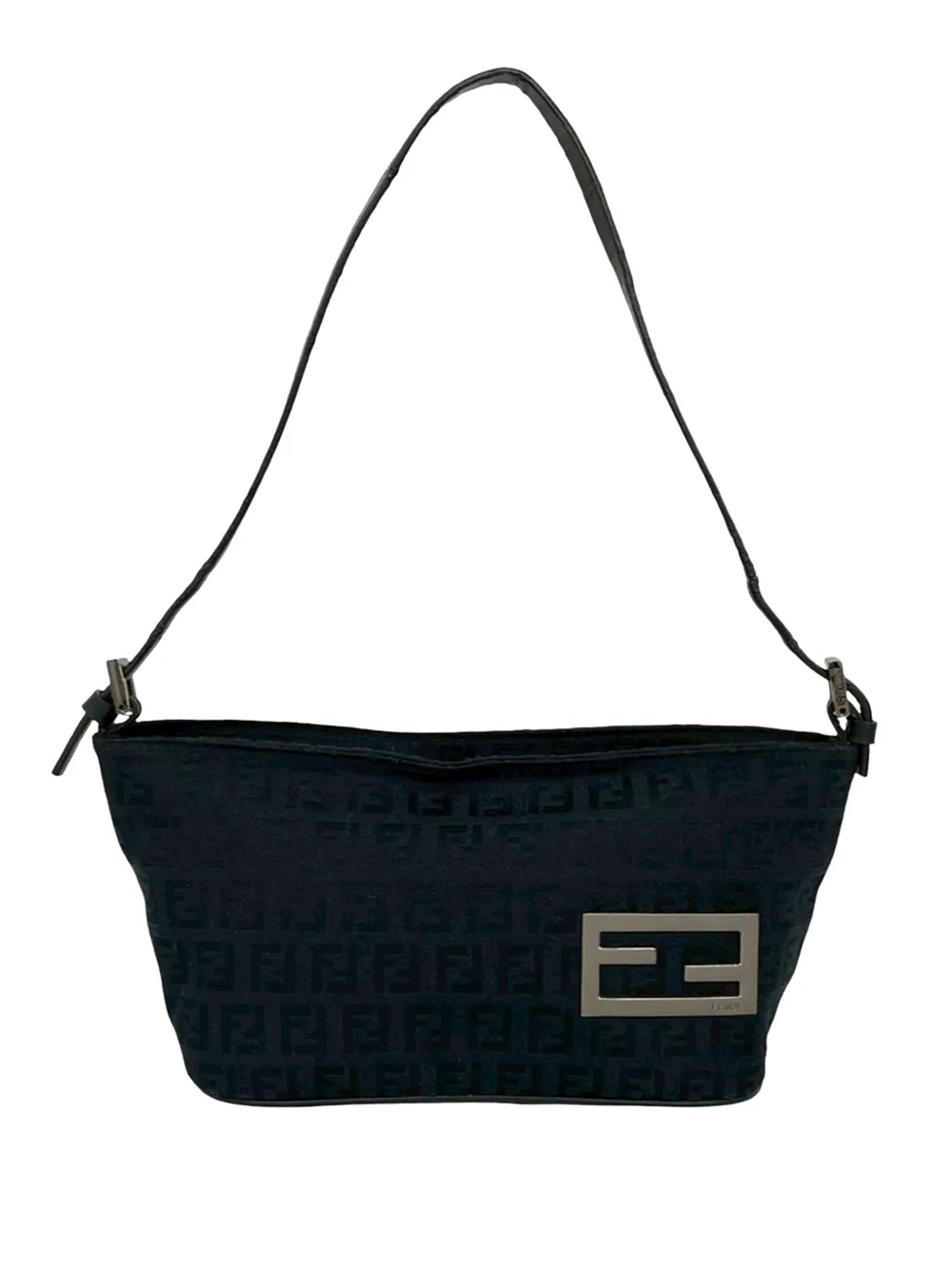 Fendi Pre-Owned 2000-2010 Zucchino Canvas shoulder bag - Nero
