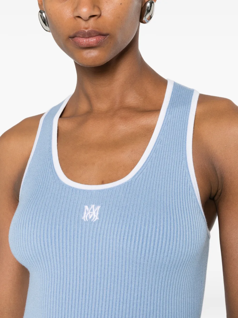 AMIRI MA ribgebreide jurk Blauw