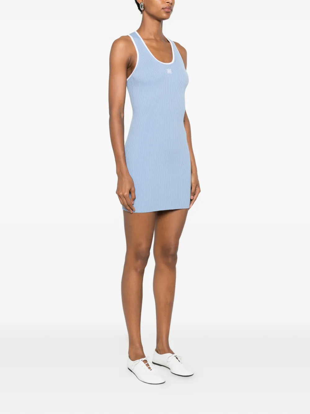 AMIRI MA ribgebreide jurk Blauw