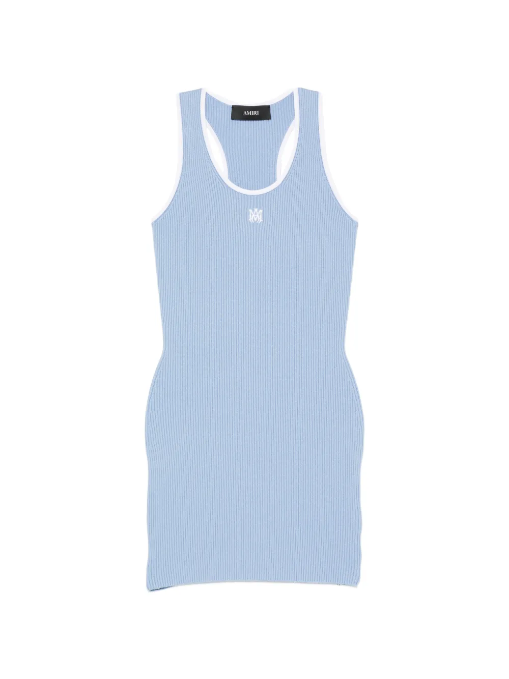 AMIRI ribbed-knit mini dress - Blu
