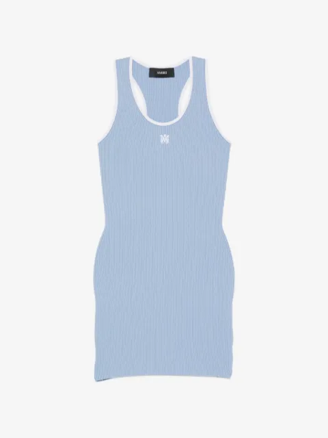AMIRI vestido corto tejido de canalé
