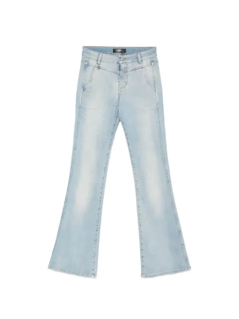 AMIRI logo-charm flared jeans