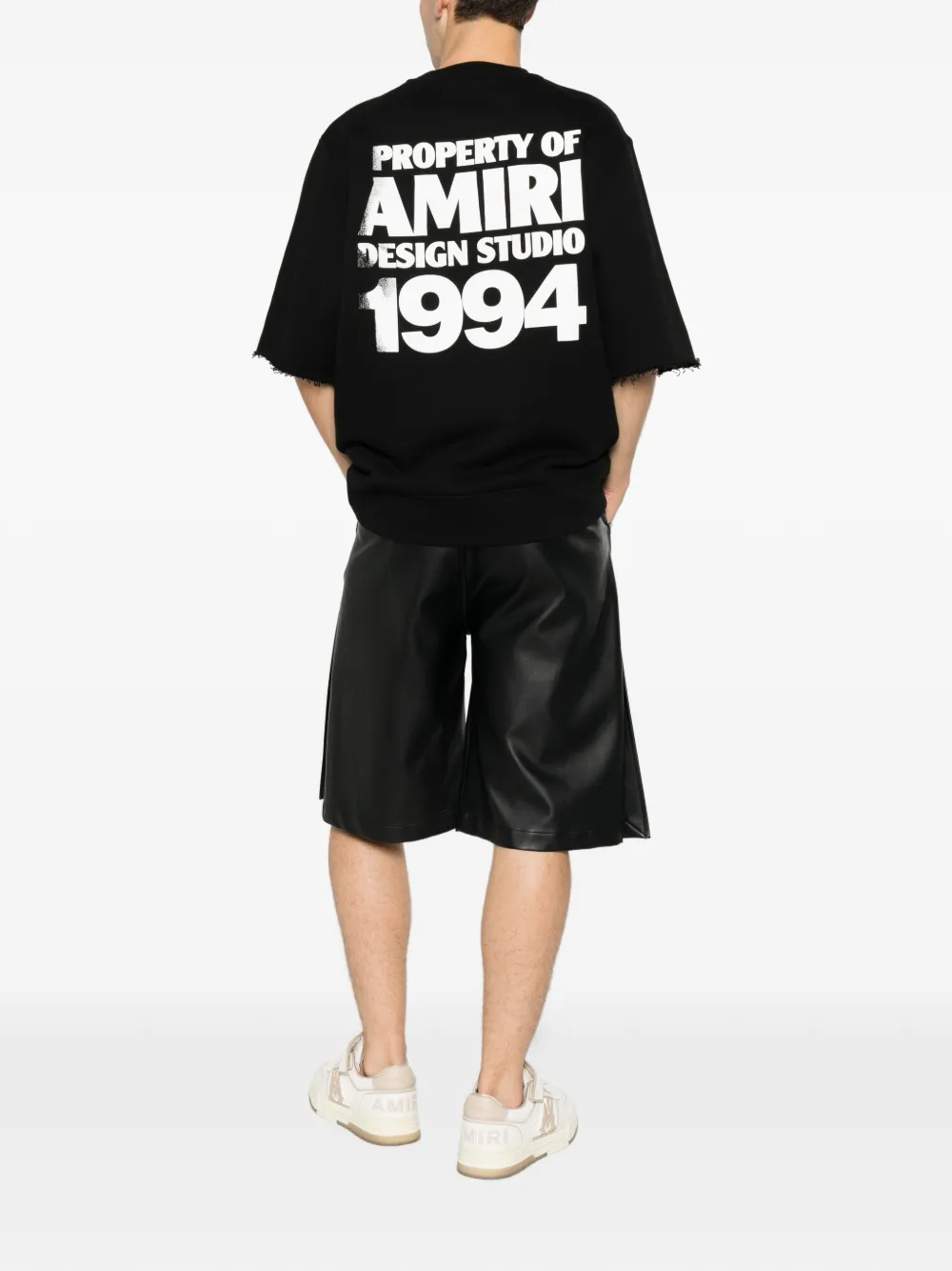 AMIRI 1994 Cutoff Crew sweater Zwart
