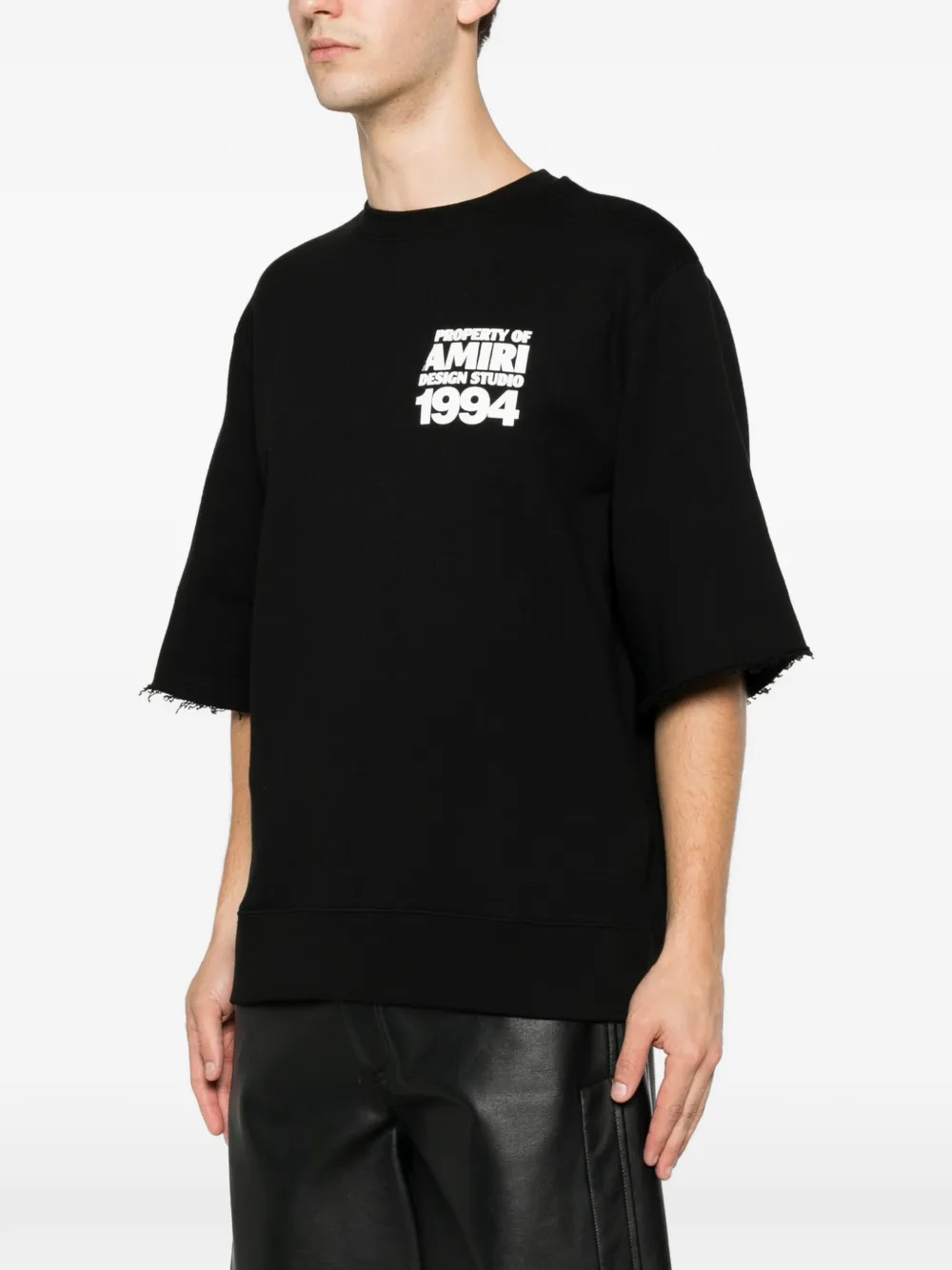 AMIRI 1994 Cutoff Crew sweater Zwart