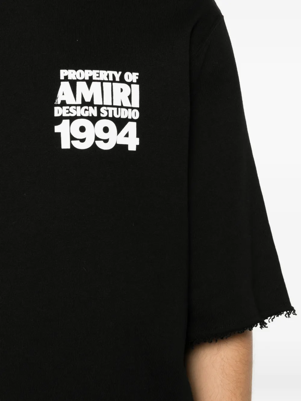 AMIRI 1994 Cutoff Crew sweater Zwart
