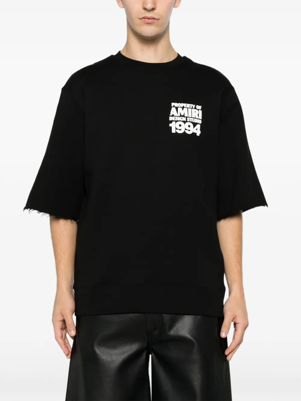 AMIRI 1994 Cutoff Crew sweater Zwart