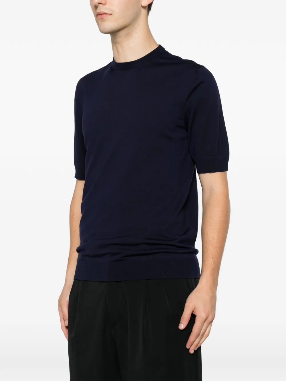 Roberto Collina T-shirt met ronde hals Blauw
