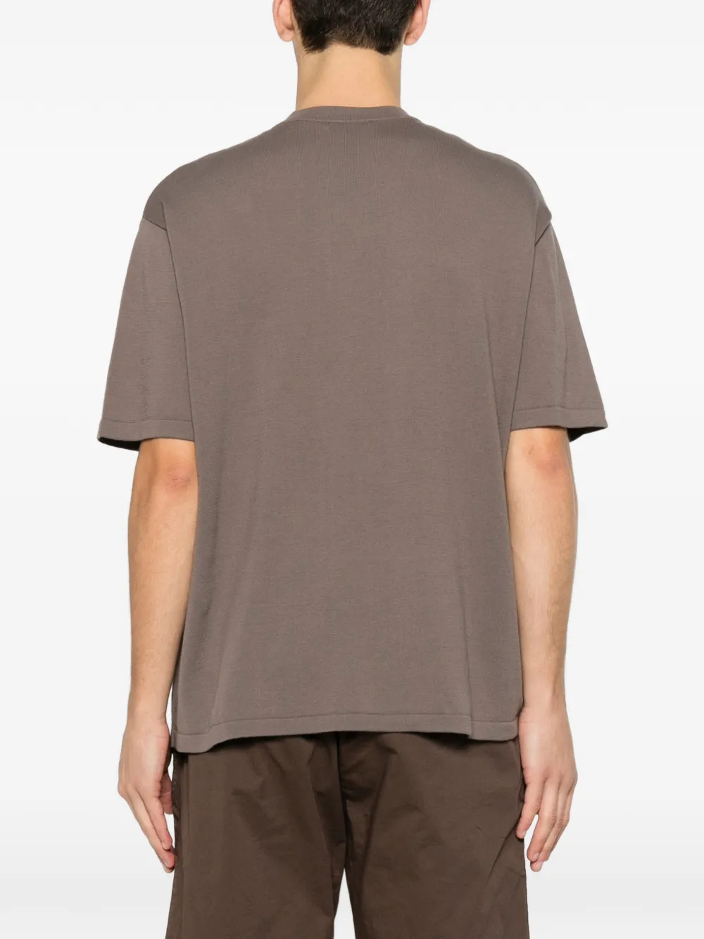 Hevo T-shirt met ronde hals Beige