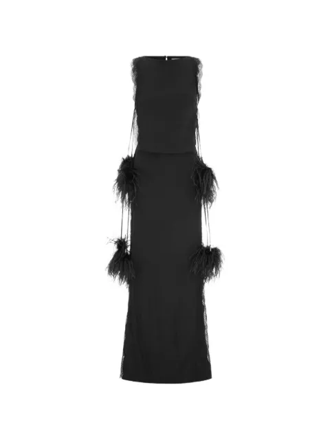 16Arlington Gabby feather-embellished gown