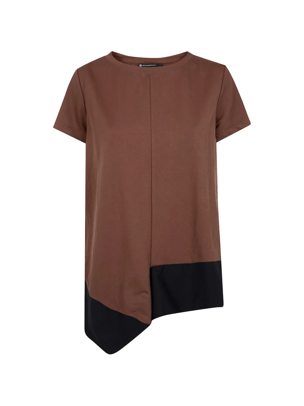 PierAntonioGaspari asymmetric-hem T-shirt - Marrone