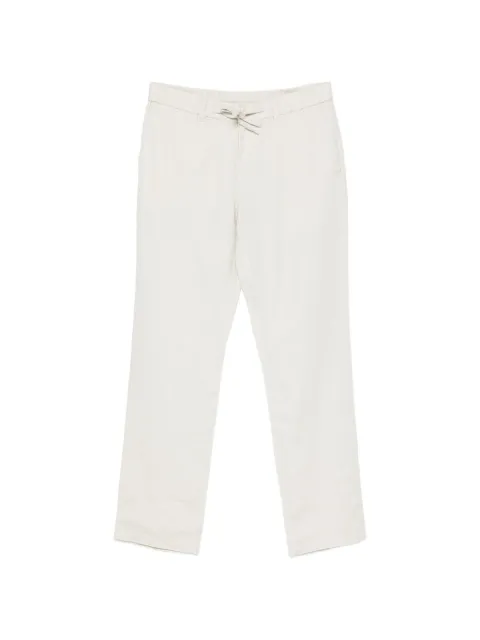 Gant drawstring-waist linen trousers