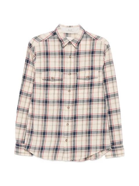 Gant check-pattern button-fastening shirt