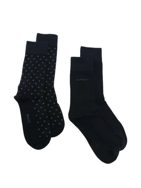 Gant polka-dot logo-print socks set 