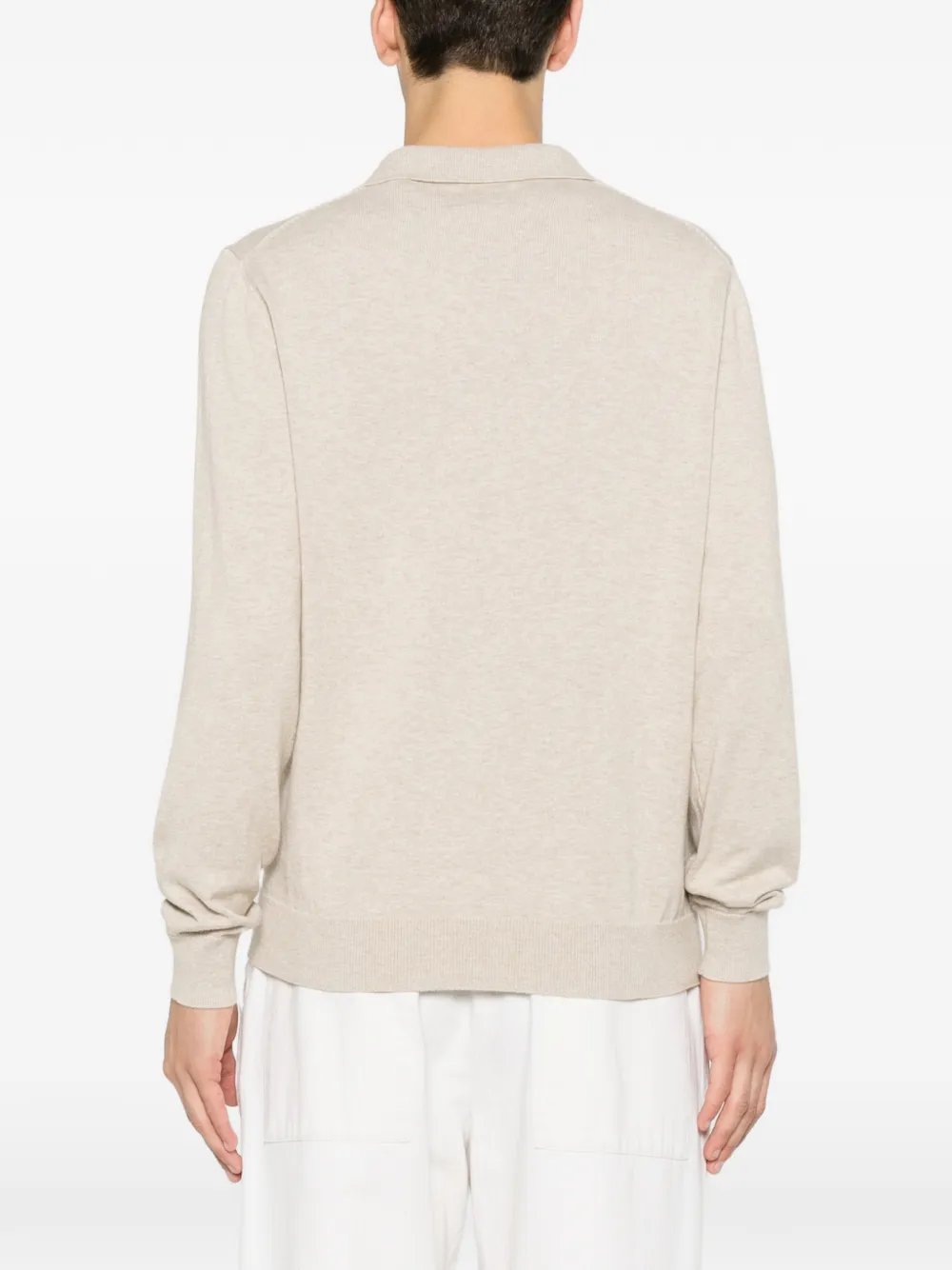 Gant T-shirt met geborduurd logo Beige
